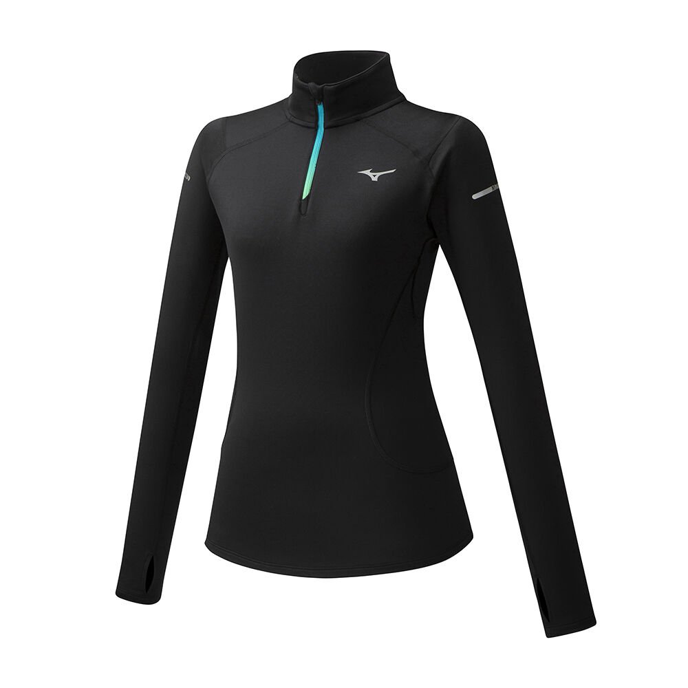 Damske Treningove Oblecenie Mizuno Warmalite HZ Bezecke Čierne Vypredaj JDYS17906